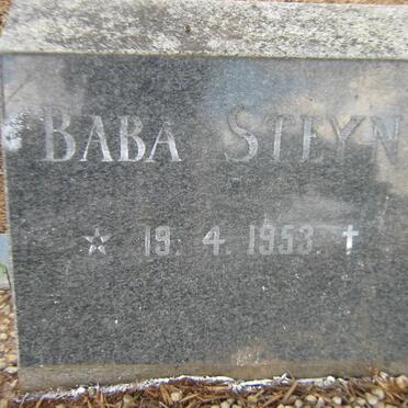 STEYN Baba 1953-1953