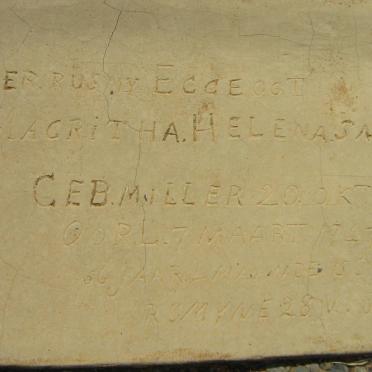 SMIT Magritha Helena nee MILLER 1891-1947