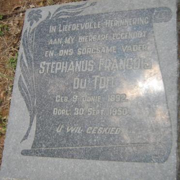 TOIT Stephanus Francois, du 1892-1950