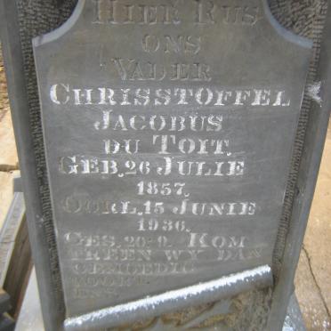 TOIT Chrisstoffel Jacobus, du 1857-1936
