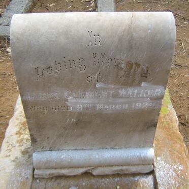 WALKER James Clement -1929