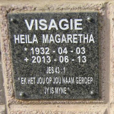 VISAGIE Heila Magaretha 1932-2013