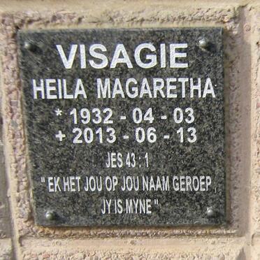 VISAGIE Heila Magaretha 1932-2013