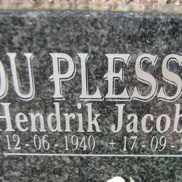PLESSIS Hendrik Jacobus, du 1940-2017