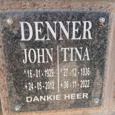 DENNER John 1929-2012 & Tina 1936-2022