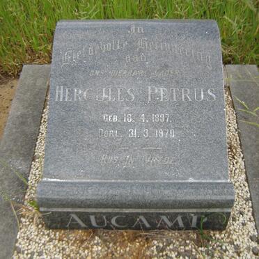AUCAMP Hercules Petrus 1897-1970