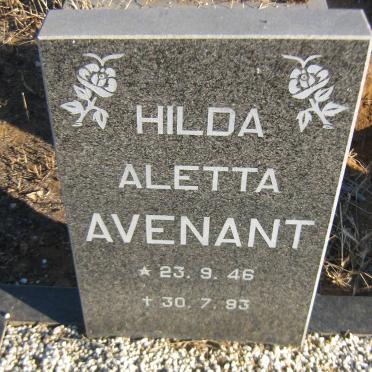 AVENANT Hilda Aletta 1946-1993