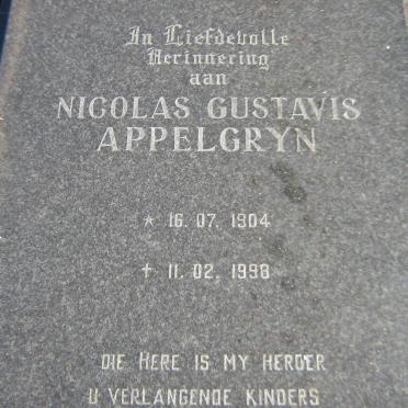 APPELGRYN Nicolas Gustavis 1904-1998