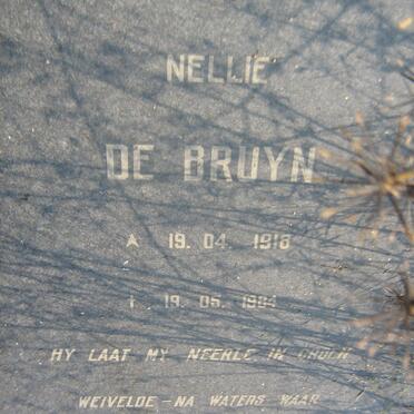BRUYN Nellie, de 1918-1984