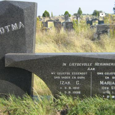 BOTMA Izak C. 1912-1966 &amp; Marian C. STEYN 1915-2001