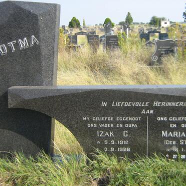 BOTMA Izak C. 1912-1966 &amp; Marian C. STEYN 1915-2001