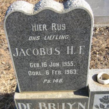 BRUYN Jacobus H.F., de 1955-1963