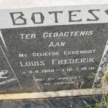 BOTES Louis Frederik 1909-1976