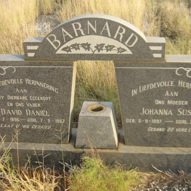BARNARD David Daniël 1896-1967 &amp; Johanna Susan 1897-1972