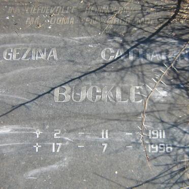 BUCKLE Gezina Catharina 1911-1998