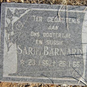 BARNARD Sarie 1966-1966