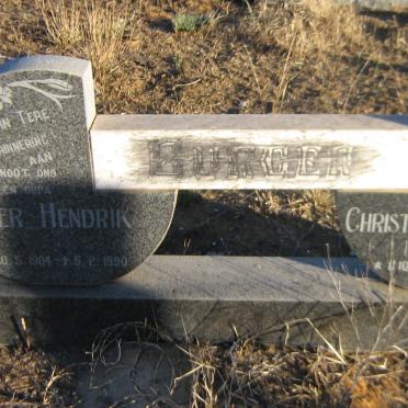 BURGER Pieter Hendrik 1904-1990 &amp; Christina Petronella PIENAAR 1914-1991