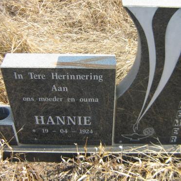 CREMER Hannie 1924-