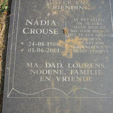 CROUSE Nadia 1980-2001