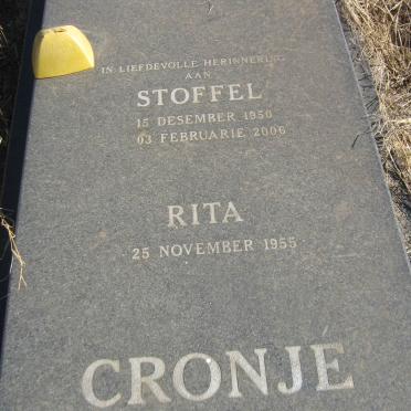CRONJE Stoffel 1950-2006 &amp; Rita 1955-