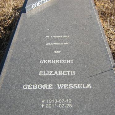 COETZEE Gerbrecht Elizabeth nee WESSELS 1913-2011