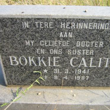 CALITZ Bokkie 1941-1987