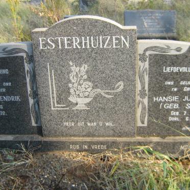 ESTERHUIZEN Johannes Hendrik 1896-1972 &amp; Hansie Judith BOTHA voorheen ESTERHUIZEN nee SANDERS 1907-2004