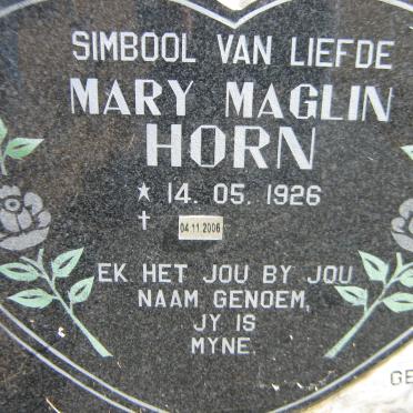 HORN Mary Maglin 1926-2006