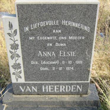 HEERDEN Anna Elsie, van nee AUCAMP 1919-1974