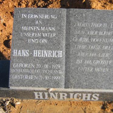 HINRICHS Hans-Heinrich 1929-1999