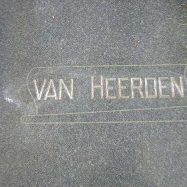 HEERDEN Daniel Johannes Jacobus, van 1936-1958