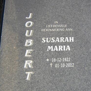 JOUBERT Susarah Maria 1922-2012