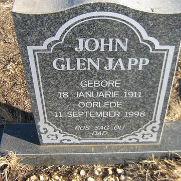 JAPP John Glen 1911-1998