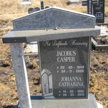 KOCK Jacobus Casper, de 1949-2009 &amp; Johanna Catharina 1952-2013