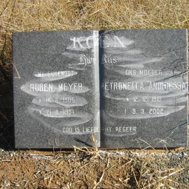 KOEN Ruben Meyer 1905-1984 &amp; Petronella Andriessa 1910-2002