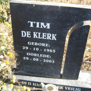 KLERK Tim, de 1965-2003