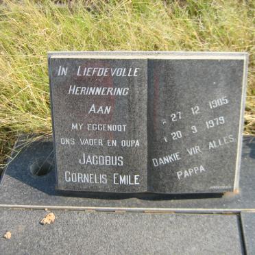 KOTZÉ Jacobus Cornelis Emile 1905-1979