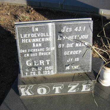 KOTZE Gert 1961-1994