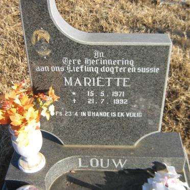 LOUW Mariette 1971-1992