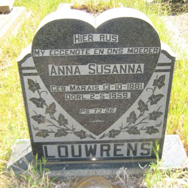 LOUWRENS Anna Susanna nee MARAIS 1881-1959