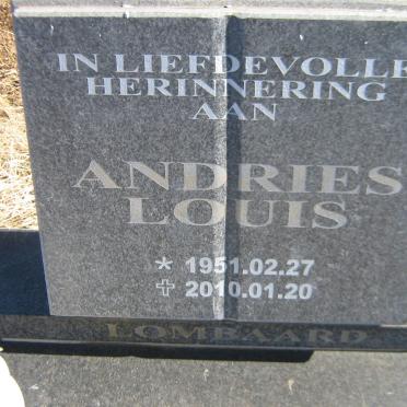 LOMBAARD Andries Louis 1951-2010