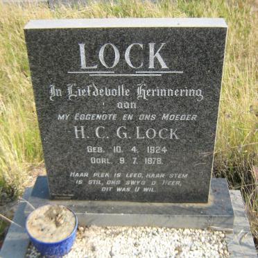 LOCK H.C.G. 1924-1978