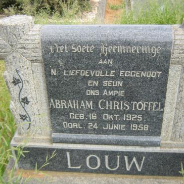 LOUW Abraham Christoffel 1925-1958
