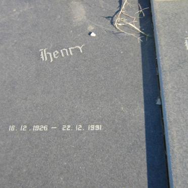 LEHMAN Henry 1926-1991 &amp; Irene VAN DER LINDE 1927-2007