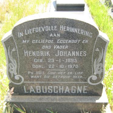 LABUSCHAGNE Hendrik Johannes 1895-1970
