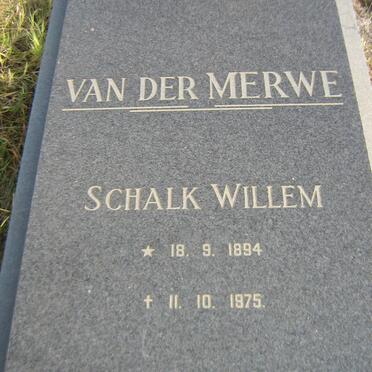 MERWE Schalk Willem, van der 1894-1975
