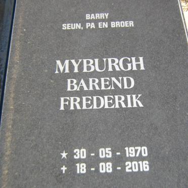 MYBURGH Barend Frederik 1970-2016