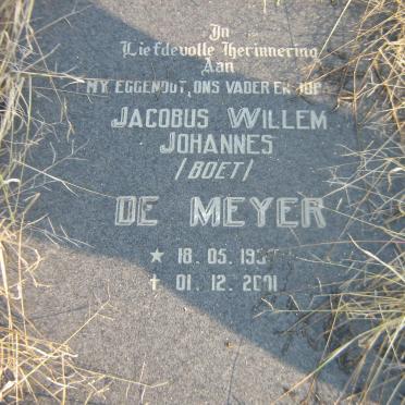MEYER Jacobus Willem Johannes, de 1933-2001