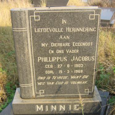 MINNIE Phillippus Jacobus 1903-1968