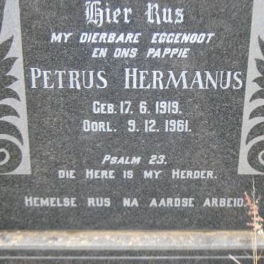 MARAIS Petrus Hermanus 1919-1961